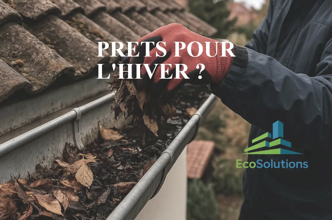 Nettoyage de gouttière avant l’hiver en Suisse romande par EcoSolutions Suisse